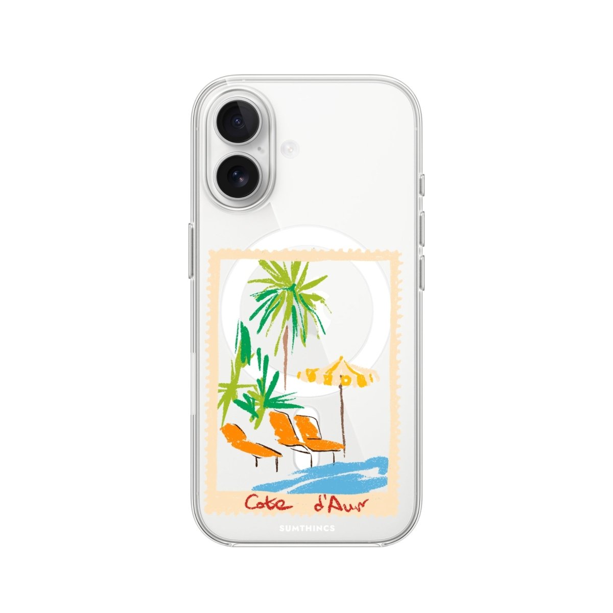 iPhone Postcard Clear Magsafe Telefon Kılıfı - Sumthincs