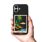 iPhone Postcard Premium Telefon Kılıfı Bordo - Sumthincs