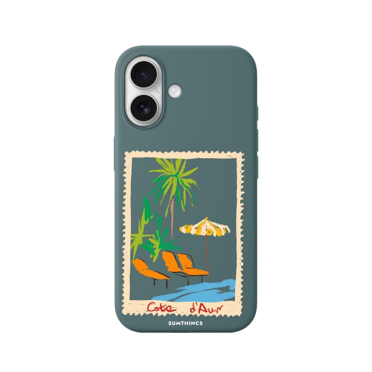iPhone Postcard Premium Telefon Kılıfı Kaktüs Yeşili - Sumthincs