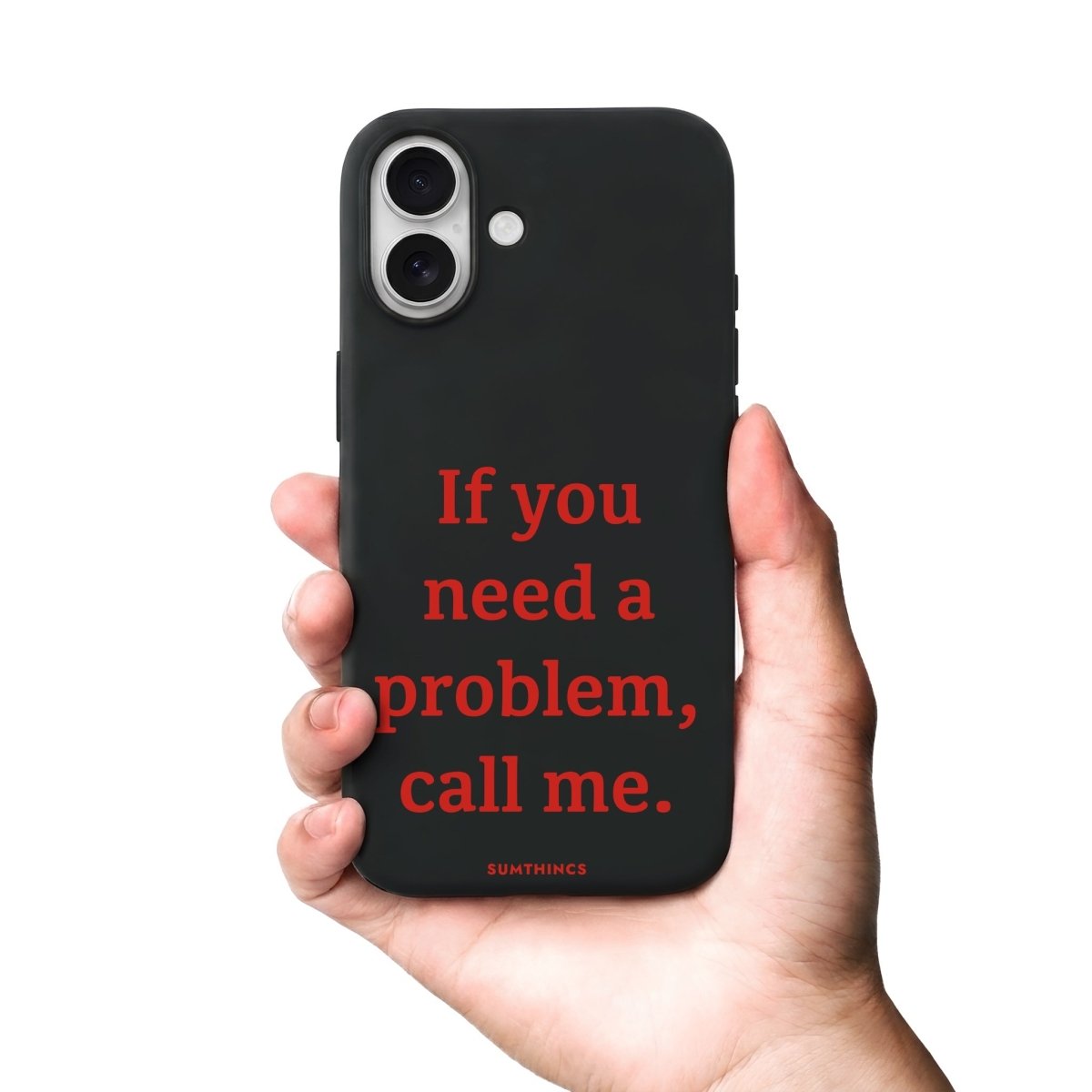 iPhone Problem Premium Telefon Kılıfı Bordo - Sumthincs