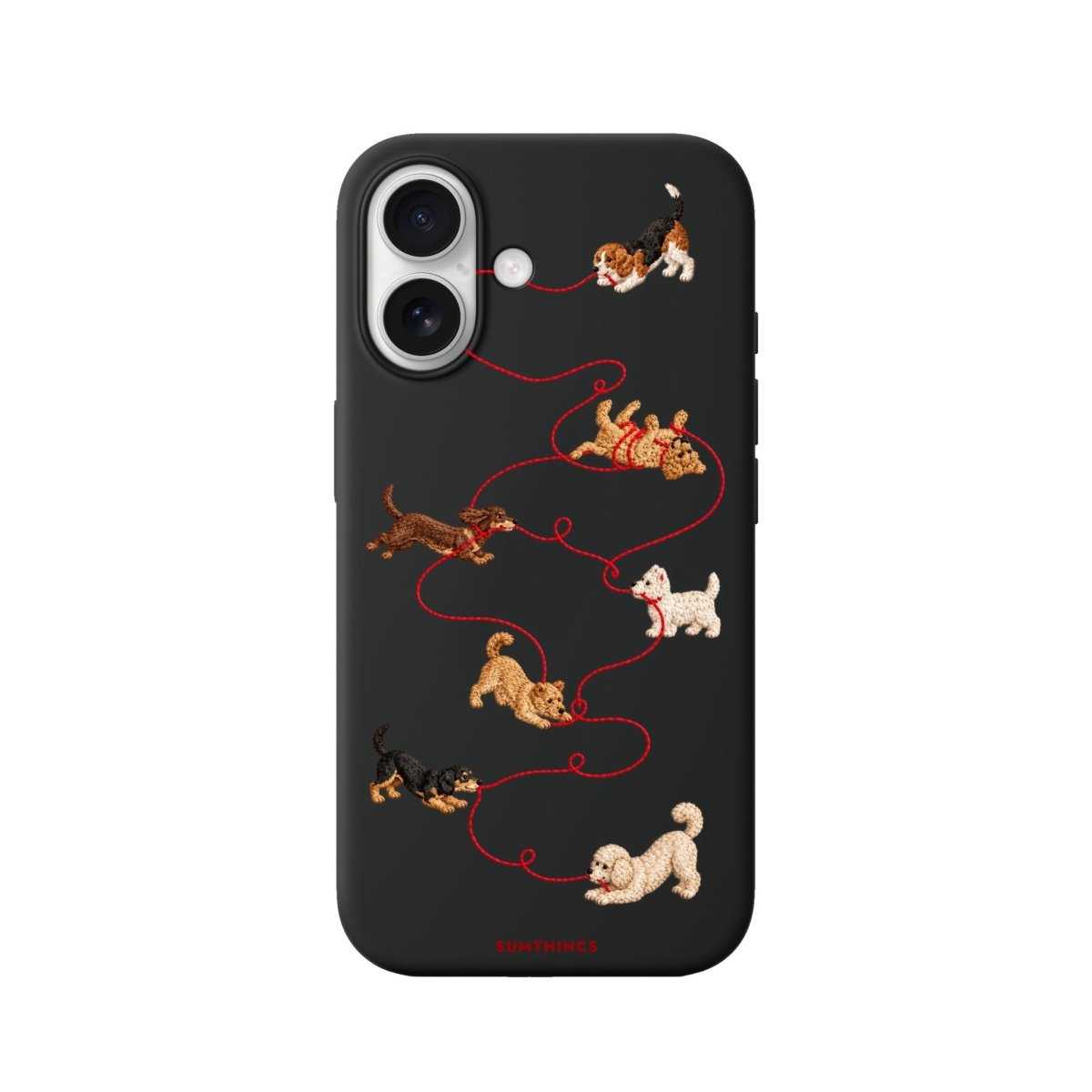 iPhone Puppy Premium Telefon Kılıfı Siyah - Sumthincs