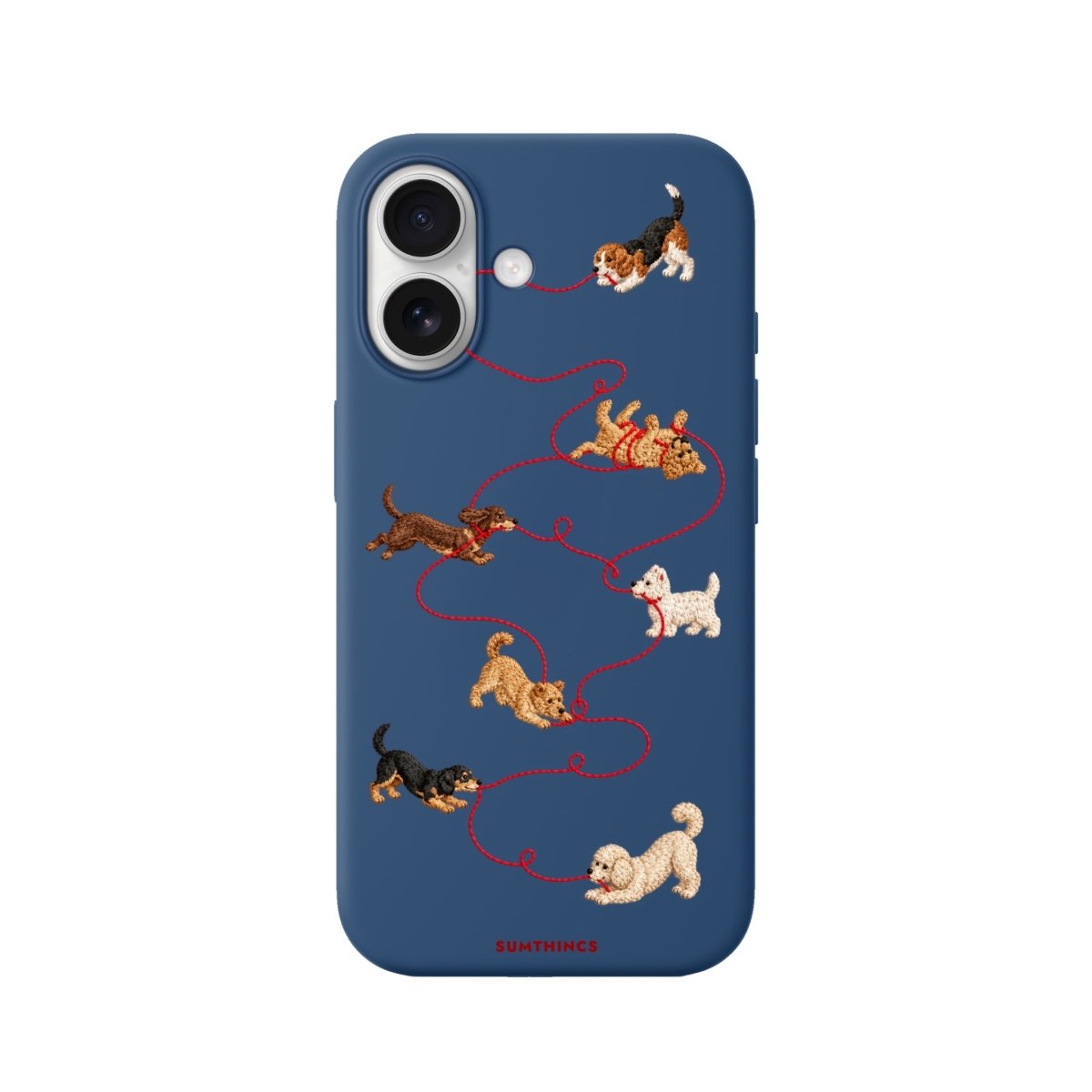 iPhone Puppy Premium Telefon Kılıfı Pasifik Mavi - Sumthincs