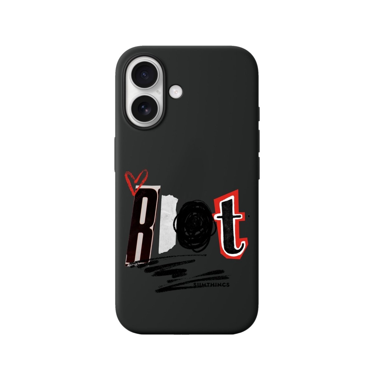 iPhone Rebel Premium Telefon Kılıfı Siyah - Sumthincs
