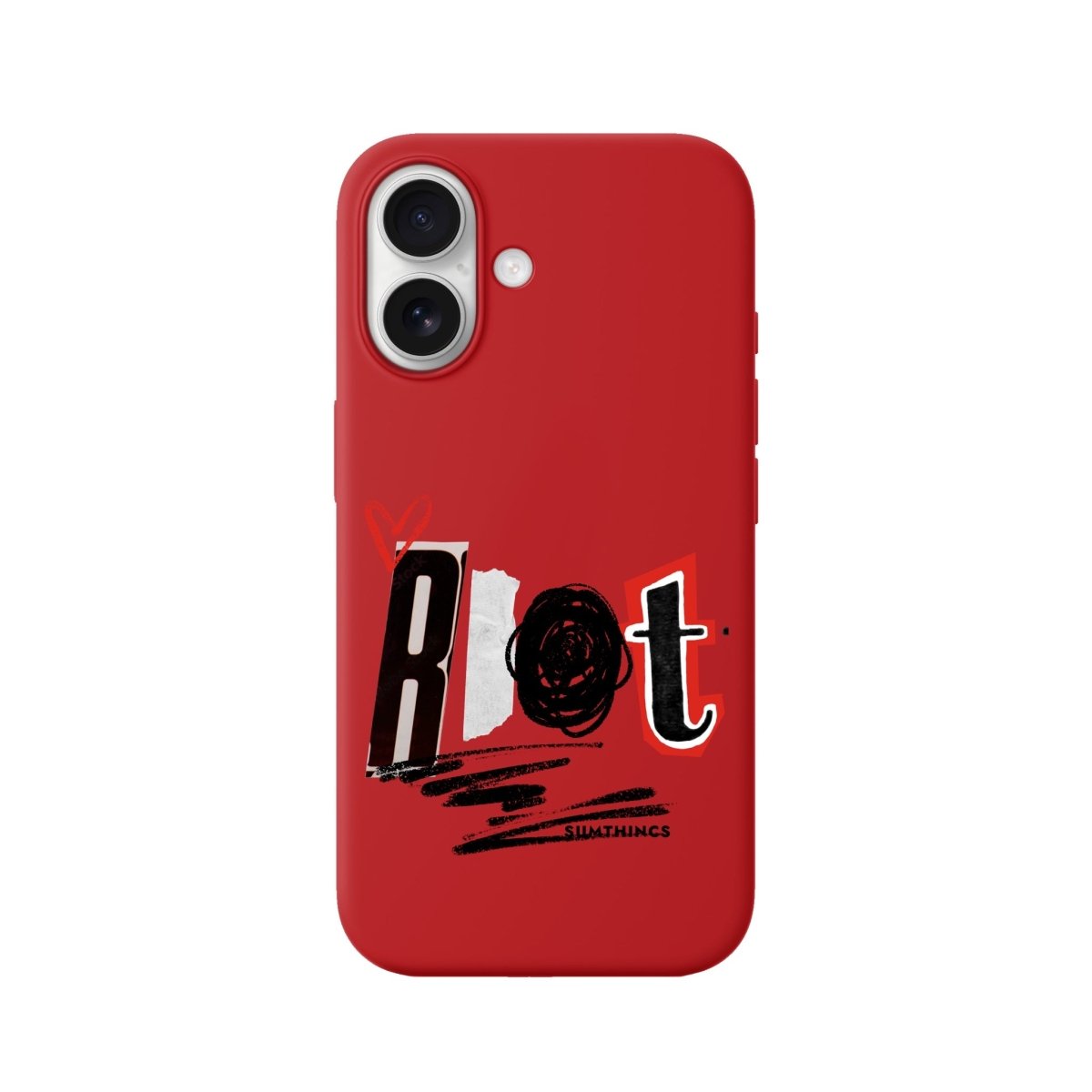 iPhone Rebel Premium Telefon Kılıfı Kırmızı - Sumthincs
