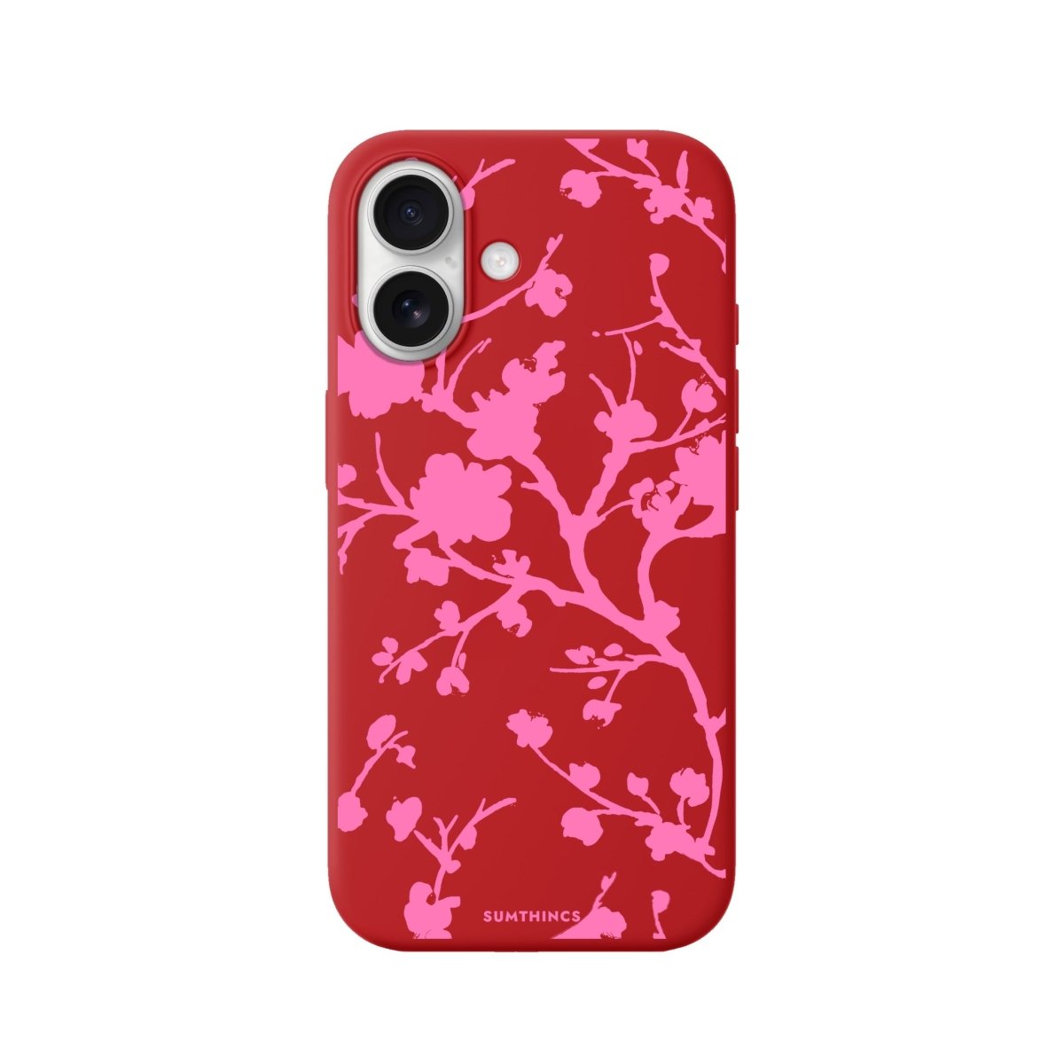 iPhone Sakura Premium Telefon Kılıfı Kırmızı - Sumthincs