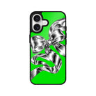 iPhone Silver Bow Glossy Telefon Kılıfı - Sumthincs
