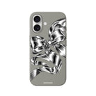 iPhone Silver Bow Premium Telefon Kılıfı Gri - Sumthincs