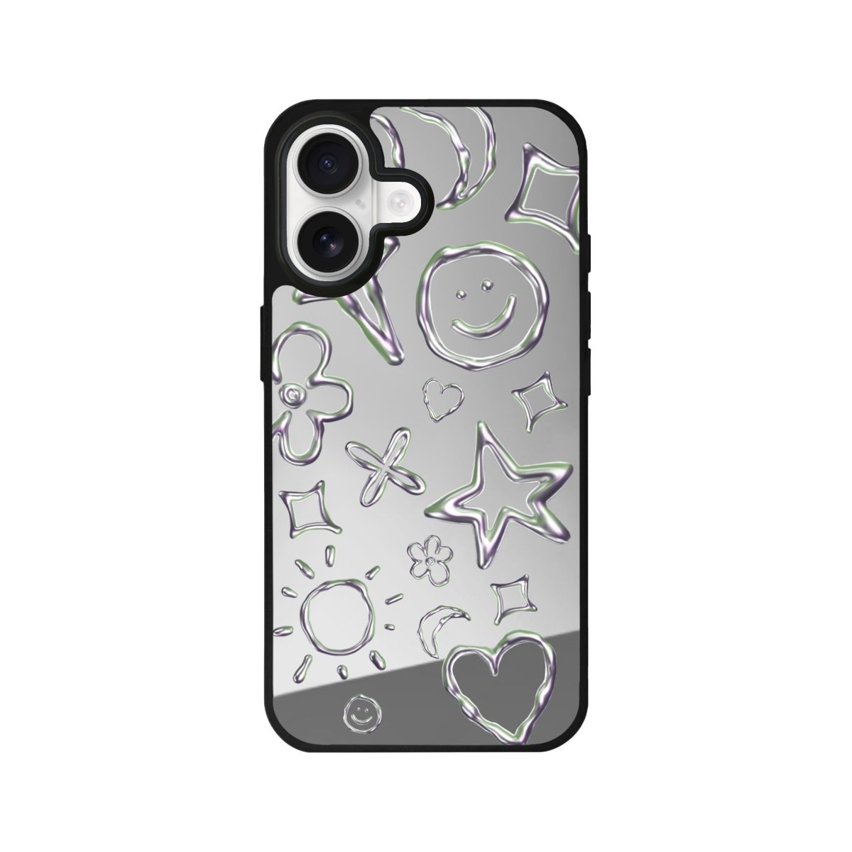 iPhone Silver Doodles Mirror Aynalı Telefon Kılıfı - Sumthincs