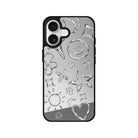 iPhone Silver Doodles Mirror Aynalı Telefon Kılıfı - Sumthincs