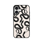iPhone Snakes Leather Deri Telefon Kılıfı Bej - Sumthincs