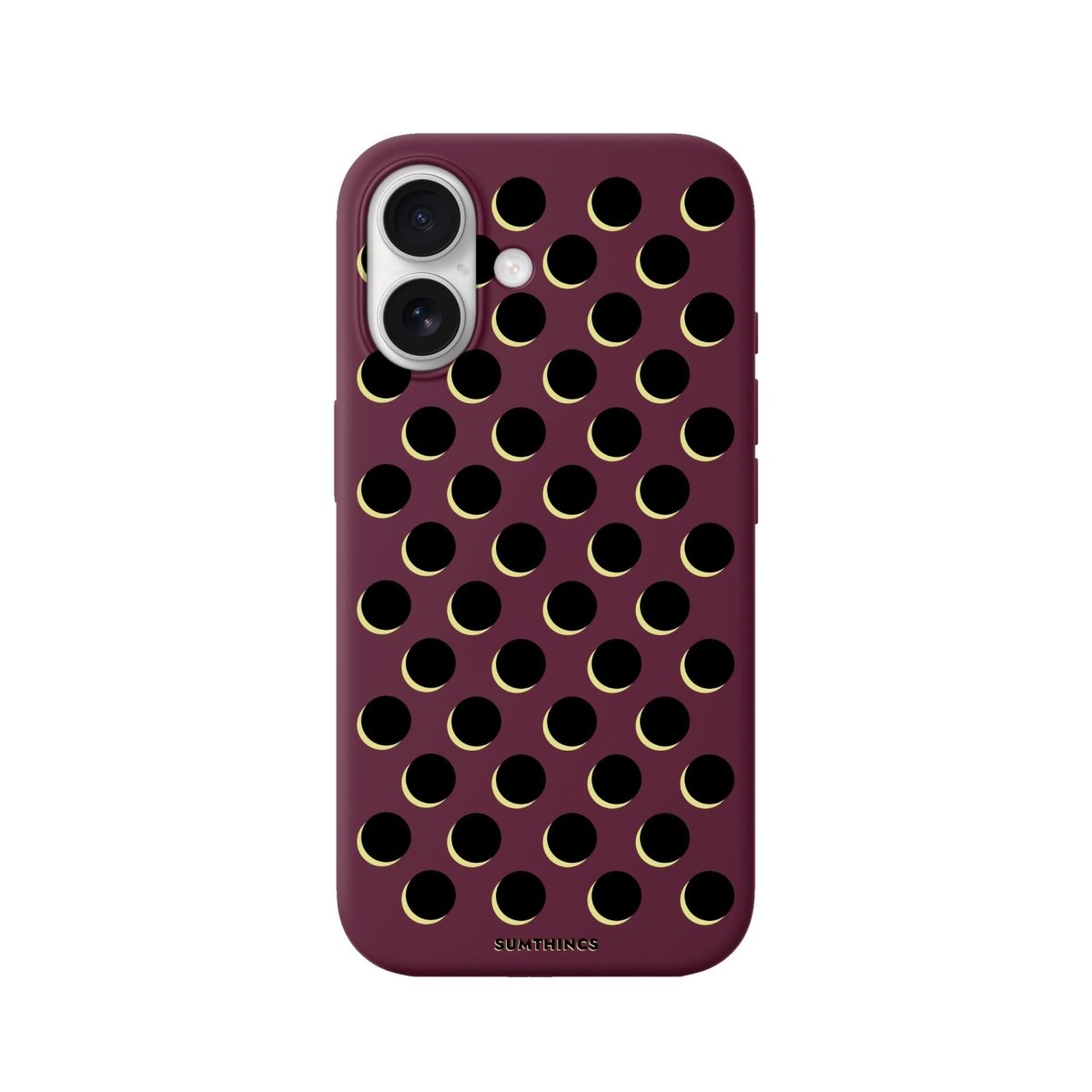 iPhone Solar Eclipse Premium Telefon Kılıfı Bordo - Sumthincs