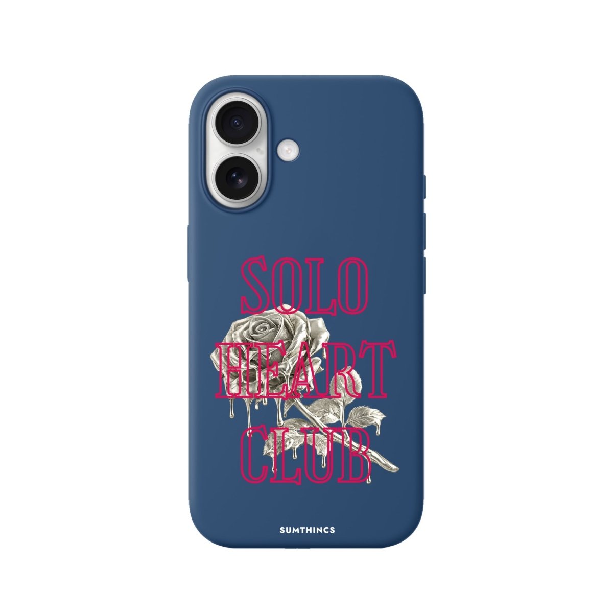 iPhone Solo Heart Club Premium Telefon Kılıfı Pasifik Mavi - Sumthincs