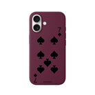 iPhone Spade7 Premium Telefon Kılıfı Bordo - Sumthincs