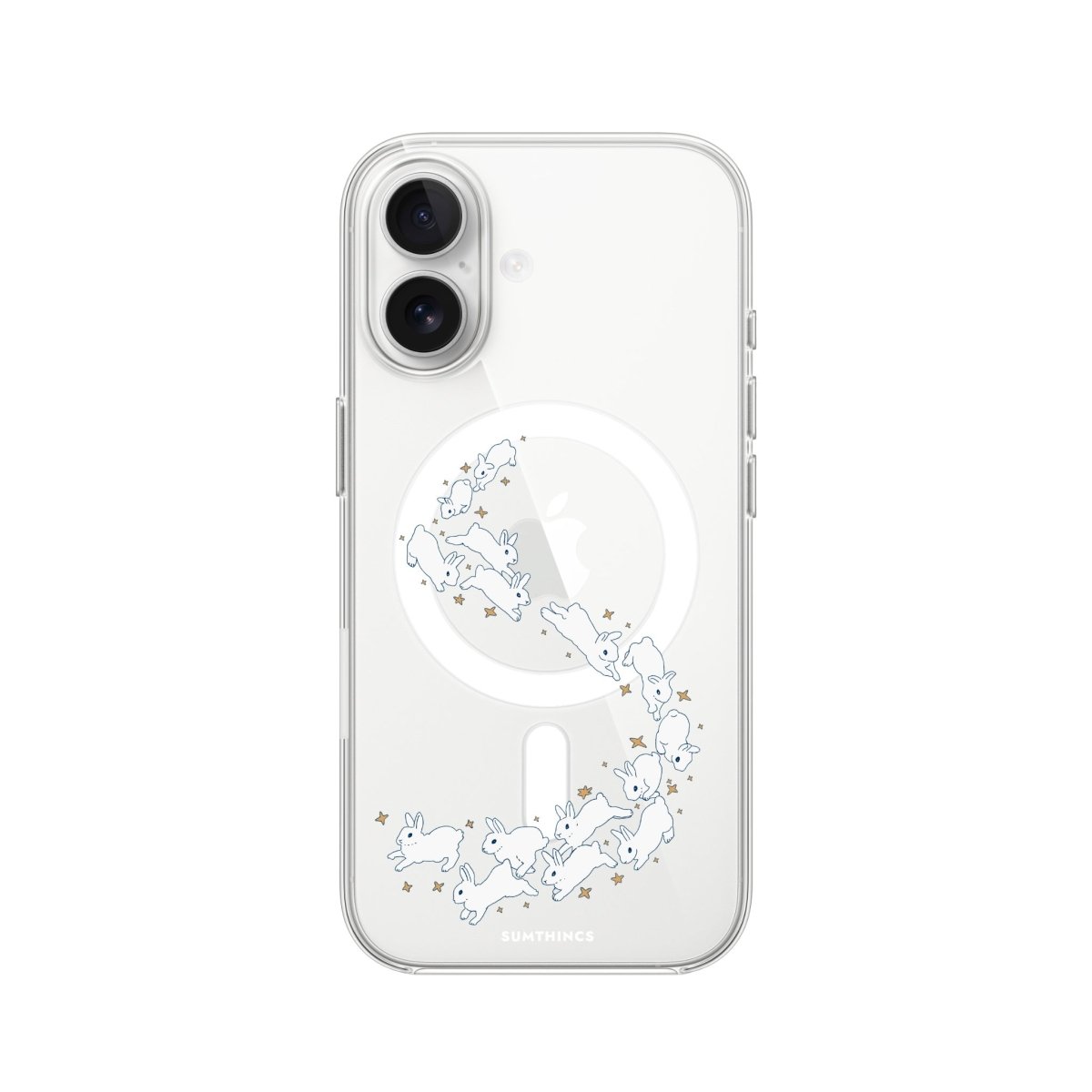 iPhone Starry Bunnies Clear Magsafe Telefon Kılıfı - Sumthincs
