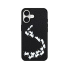 iPhone Starry Bunnies Leather Deri Telefon Kılıfı Siyah - Sumthincs
