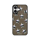 iPhone Stars Leather Deri Telefon Kılıfı Haki - Sumthincs