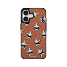 iPhone Stars Leather Deri Telefon Kılıfı Kahverengi - Sumthincs