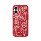 iPhone Summer Sketch Premium Telefon Kılıfı Kırmızı - Sumthincs