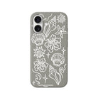 iPhone Summer Sketch Premium Telefon Kılıfı Gri - Sumthincs