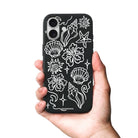 iPhone Summer Sketch Premium Telefon Kılıfı Bordo - Sumthincs