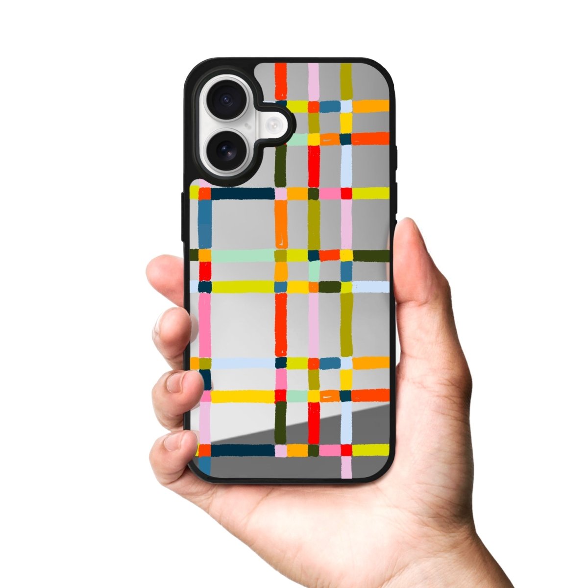 iPhone Sunny Stripes Mirror Aynalı Telefon Kılıfı - Sumthincs
