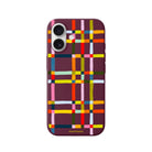 iPhone Sunny Stripes Premium Telefon Kılıfı Bordo - Sumthincs