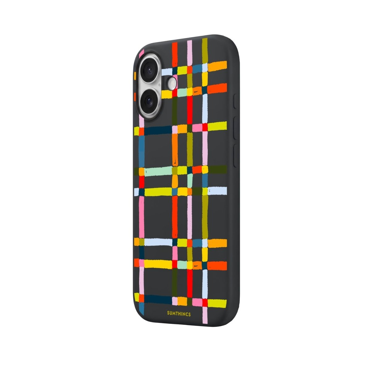 iPhone Sunny Stripes Premium Telefon Kılıfı Bordo - Sumthincs
