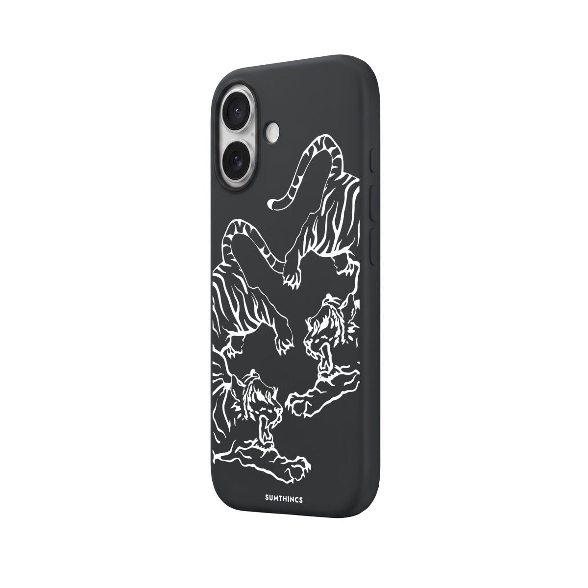 iPhone Tigers Premium Telefon Kılıfı Bordo - Sumthincs