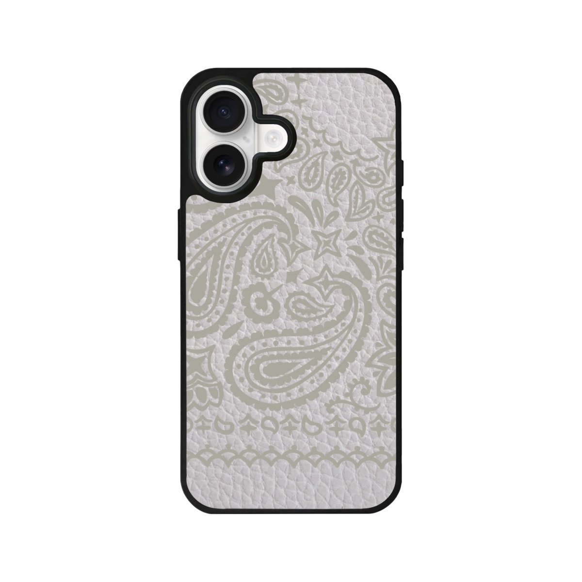 iPhone Urban Bandana Leather Deri Telefon Kılıfı Gri - Sumthincs
