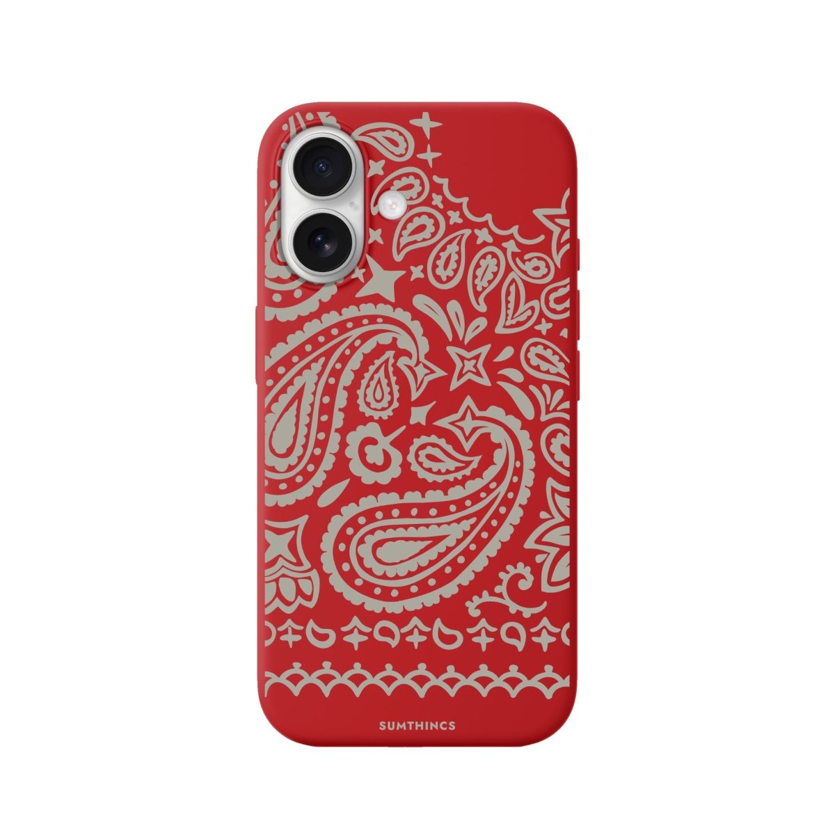iPhone Urban Bandana Premium Telefon Kılıfı Kırmızı - Sumthincs