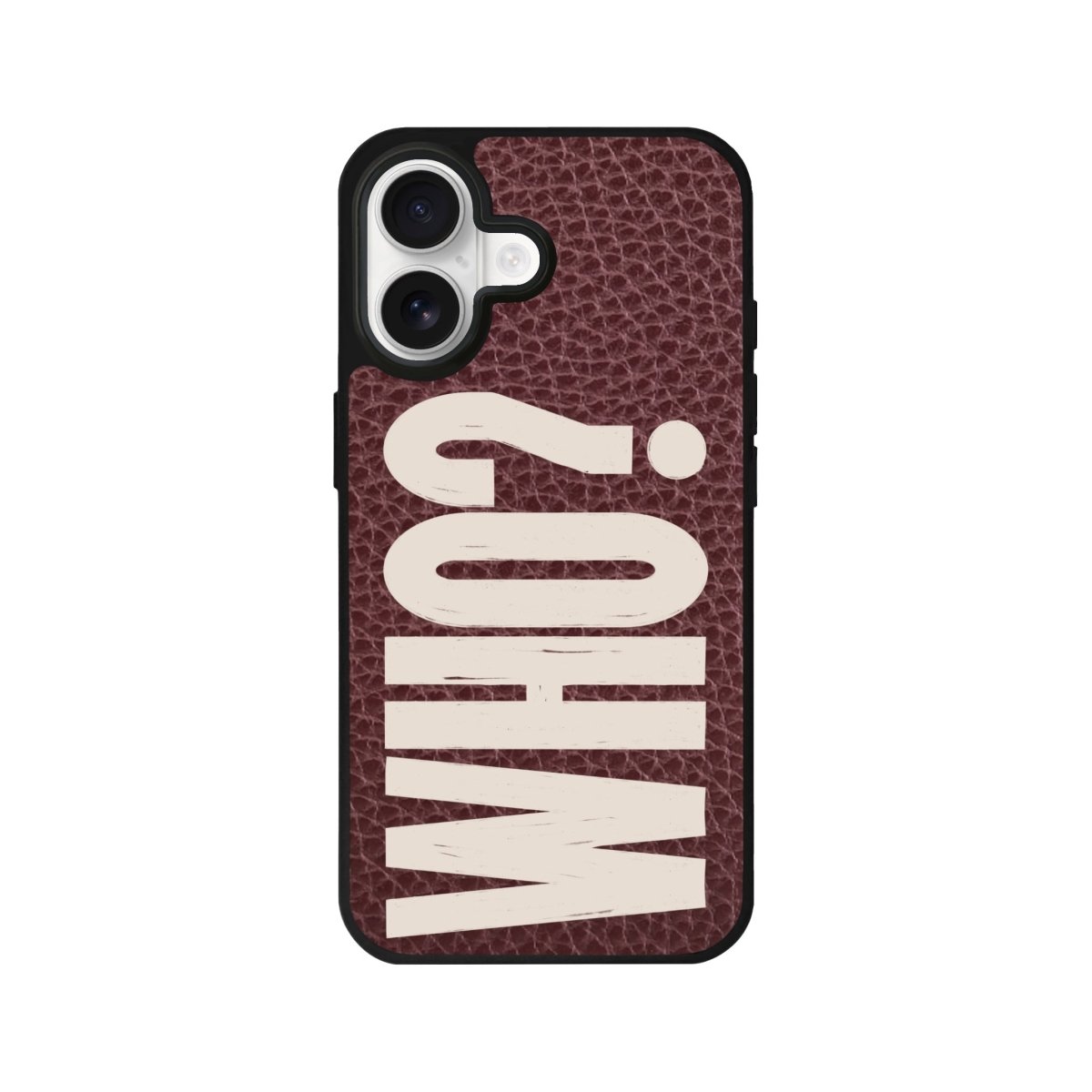 iPhone Who? Leather Deri Telefon Kılıfı Bordo - Sumthincs