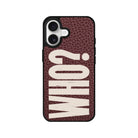 iPhone Who? Leather Deri Telefon Kılıfı Bordo - Sumthincs
