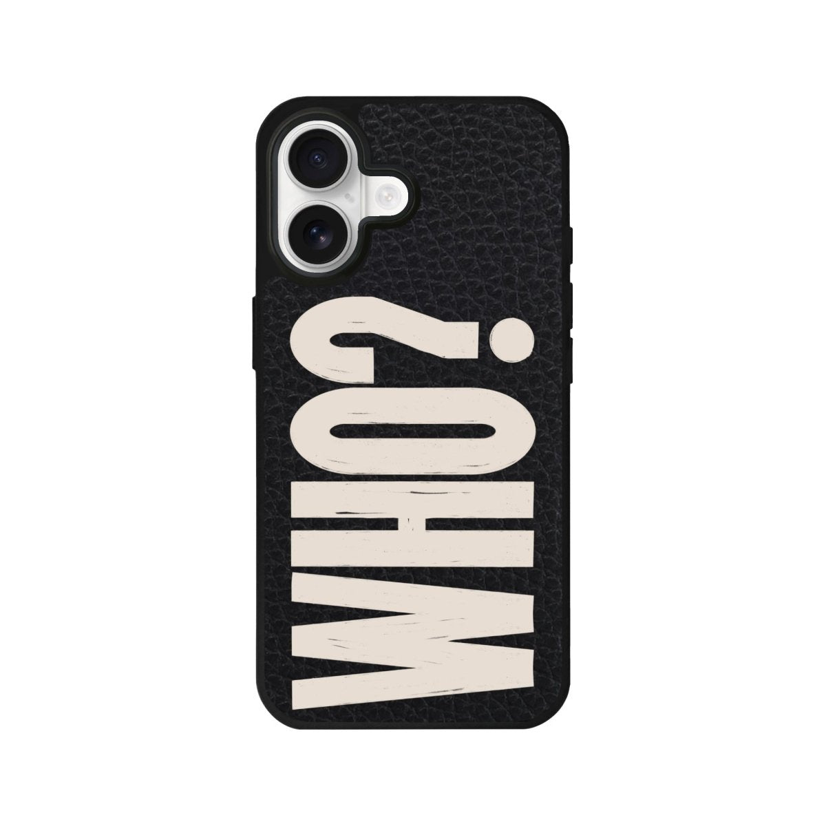 iPhone Who? Leather Deri Telefon Kılıfı Siyah - Sumthincs