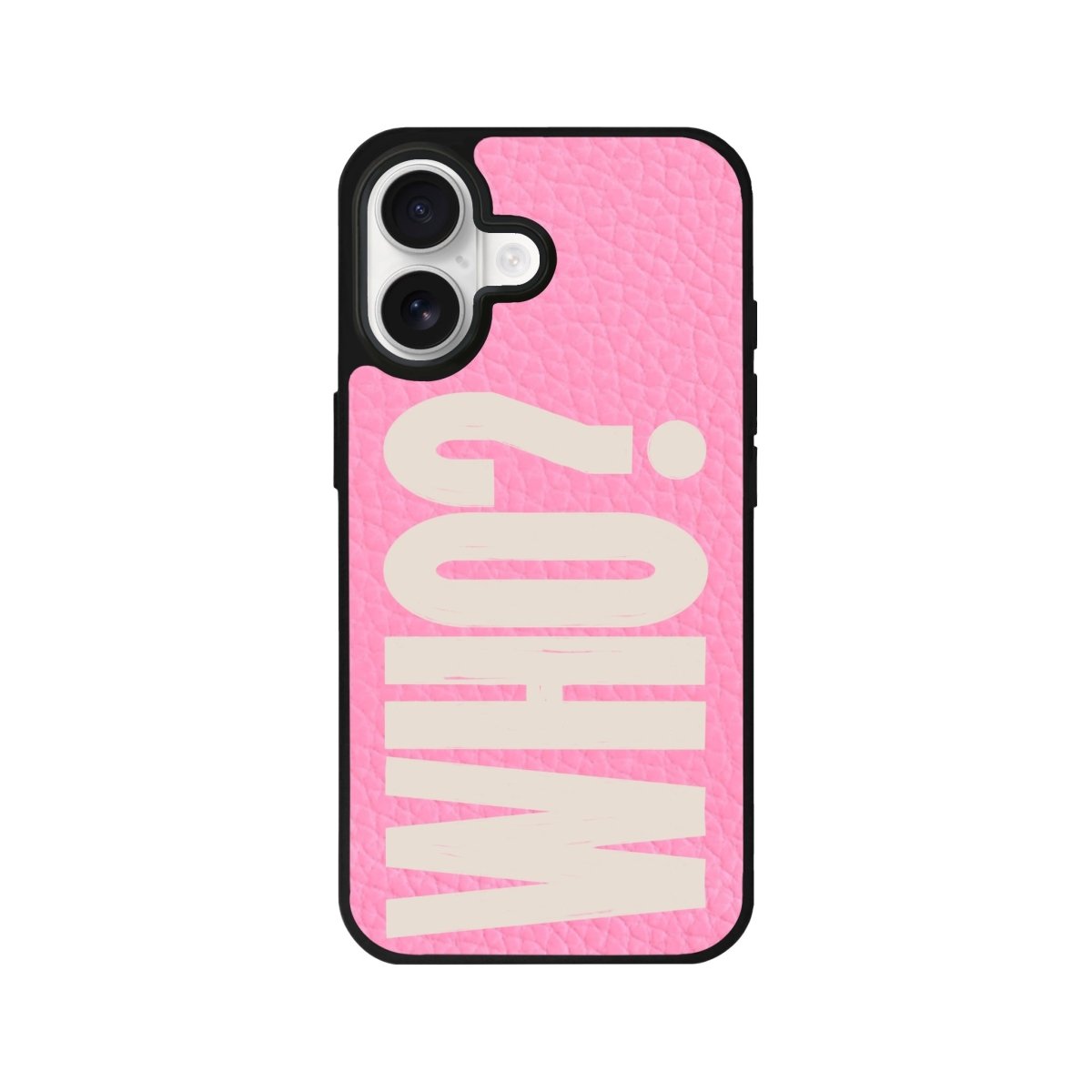 iPhone Who? Leather Deri Telefon Kılıfı Pembe - Sumthincs