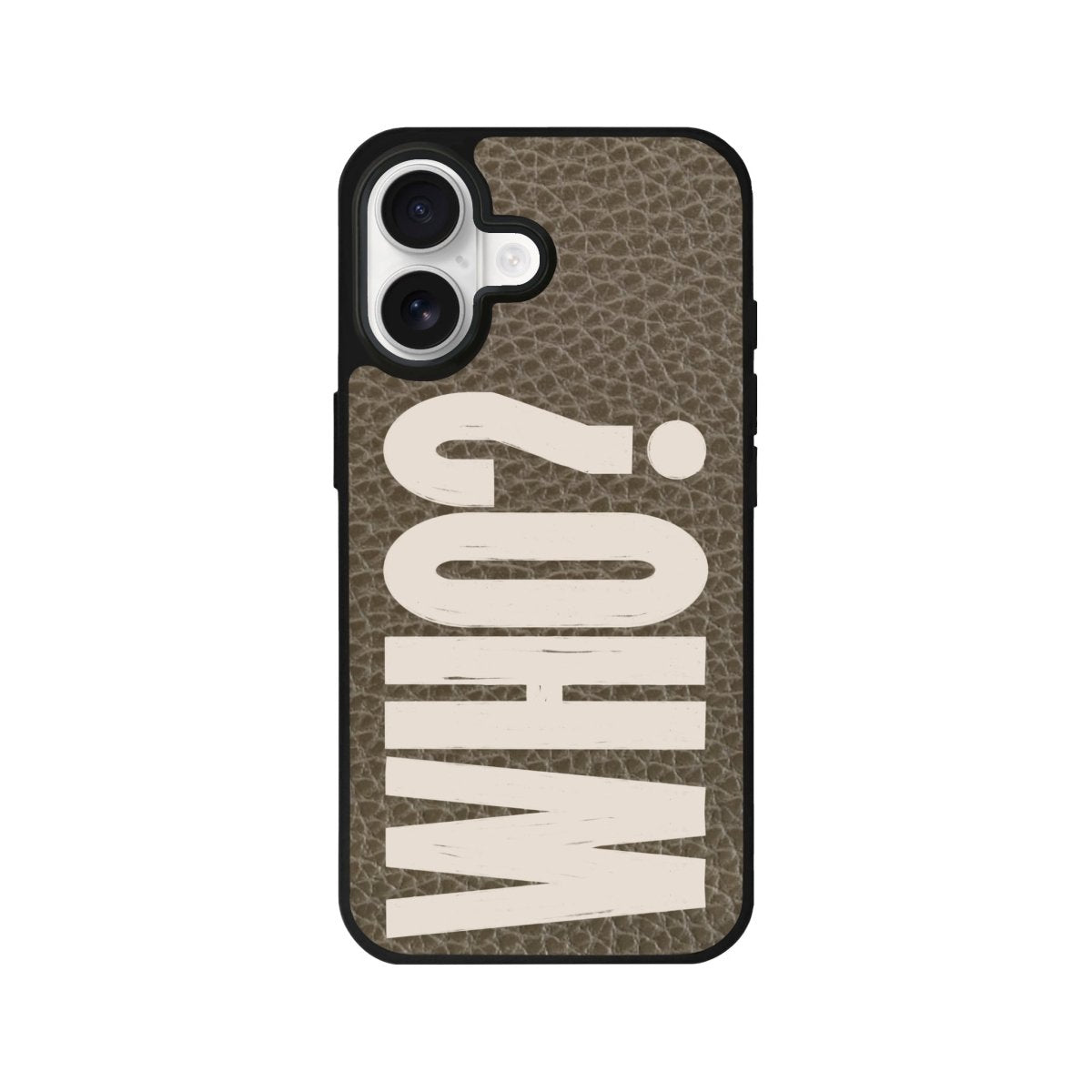 iPhone Who? Leather Deri Telefon Kılıfı Haki - Sumthincs