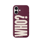 iPhone Who? Premium Telefon Kılıfı Bordo - Sumthincs