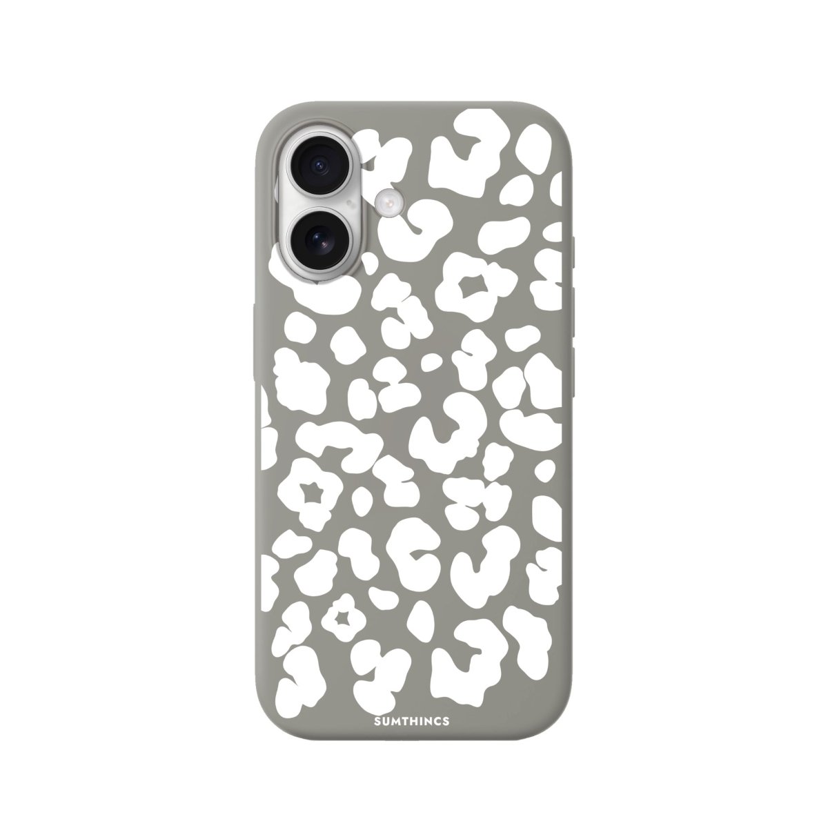 iPhone Wild Cat Premium Telefon Kılıfı Gri - Sumthincs