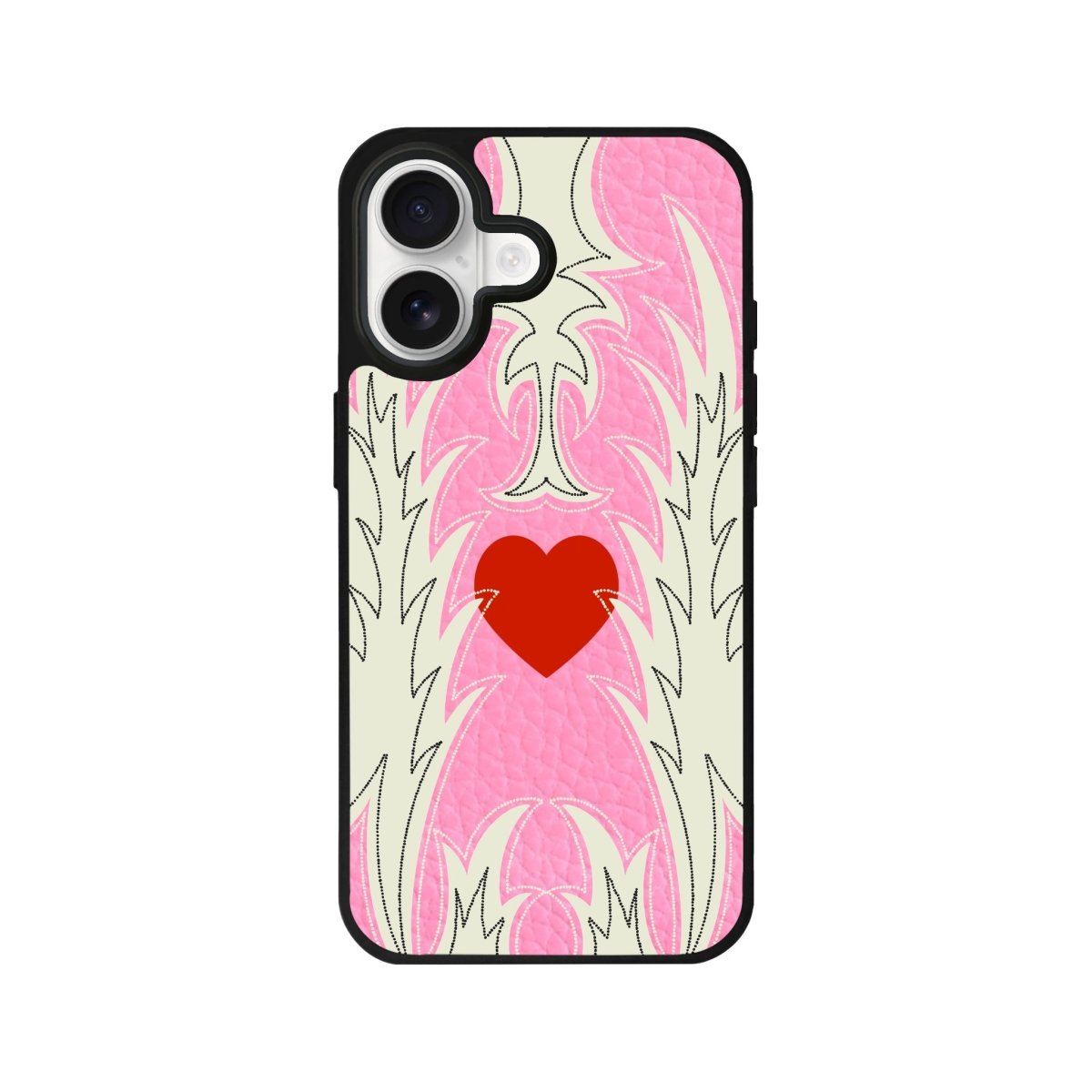 iPhone Wildheart Leather Deri Telefon Kılıfı Pembe - Sumthincs