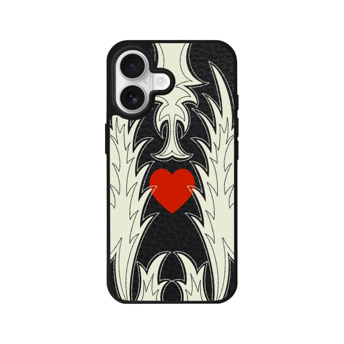 iPhone Wildheart Leather Deri Telefon Kılıfı Siyah - Sumthincs