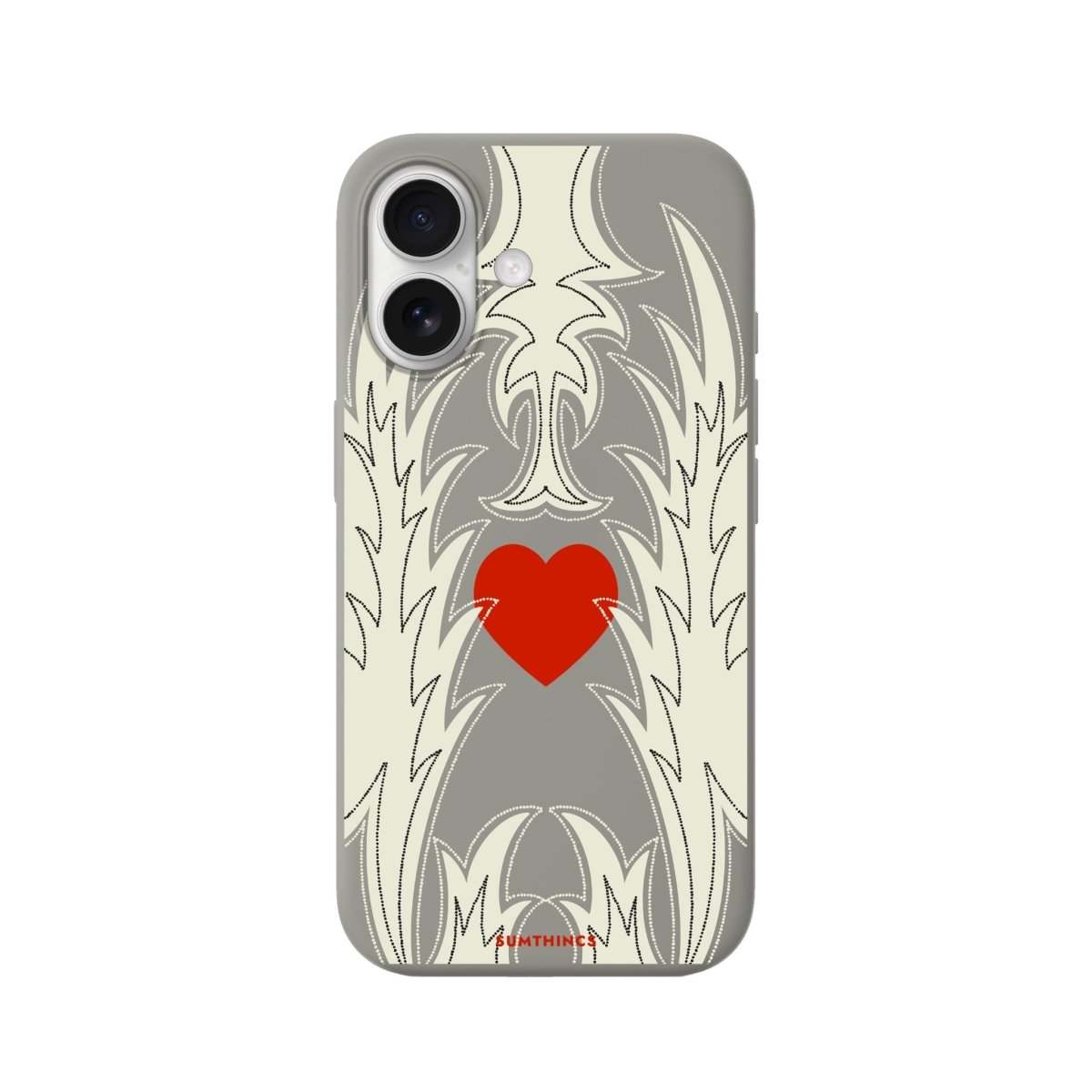 iPhone Wildheart Premium Telefon Kılıfı Gri - Sumthincs