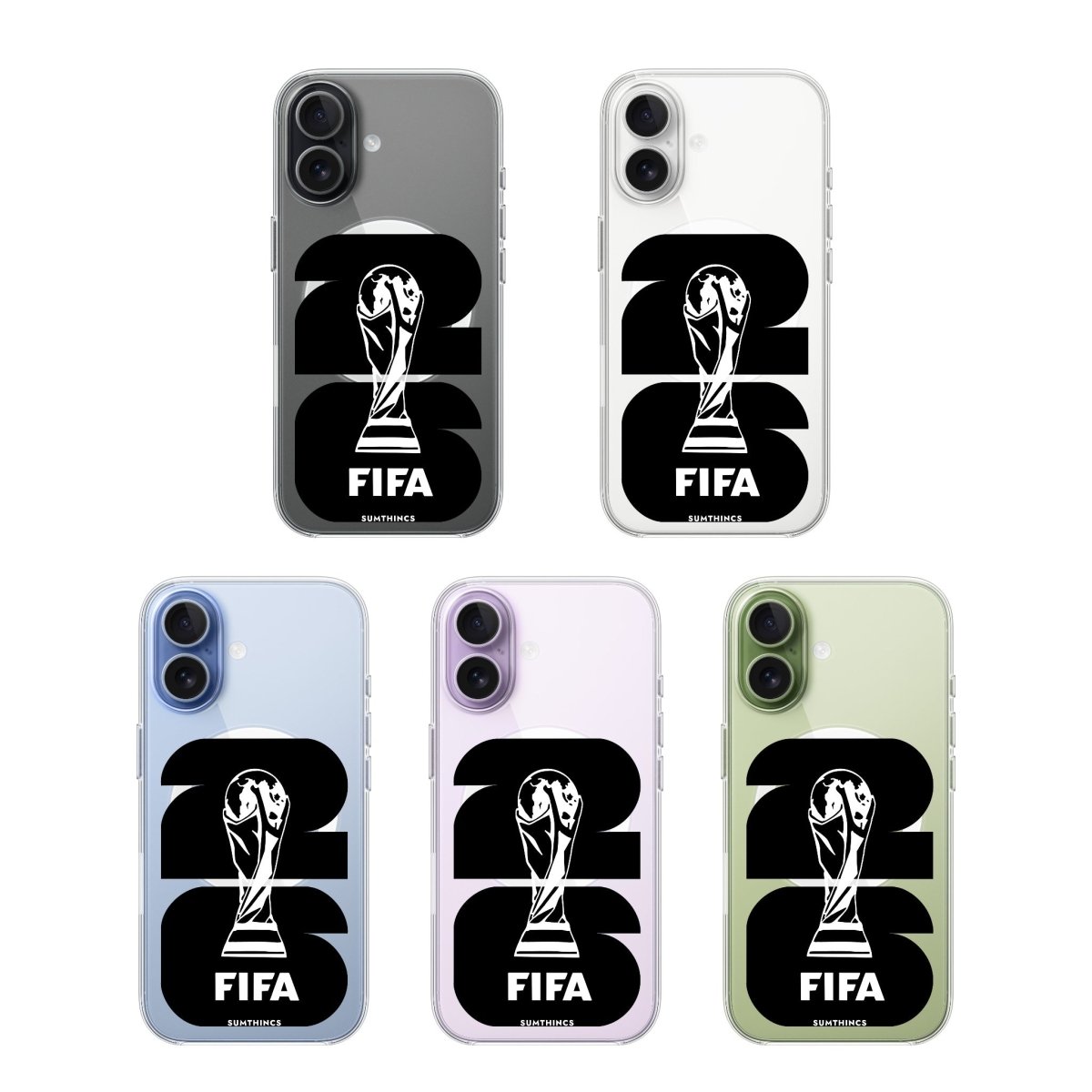 iPhone World Cup 26 Clear Magsafe Telefon Kılıfı - Sumthincs