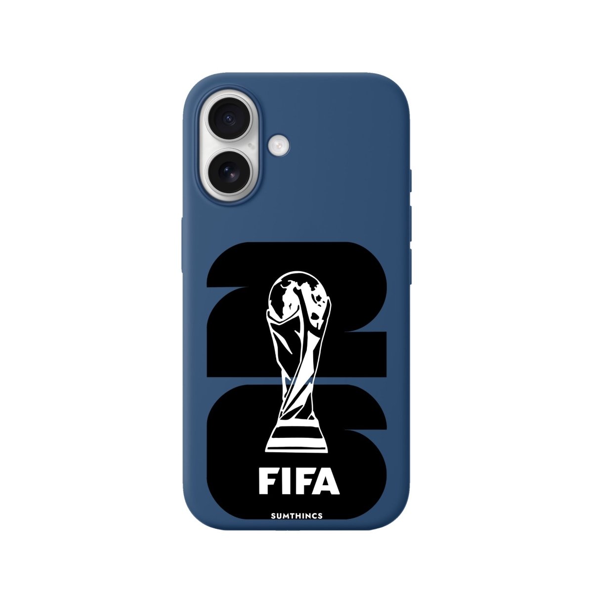 iPhone World Cup 26 Premium Telefon Kılıfı Pasifik Mavi - Sumthincs