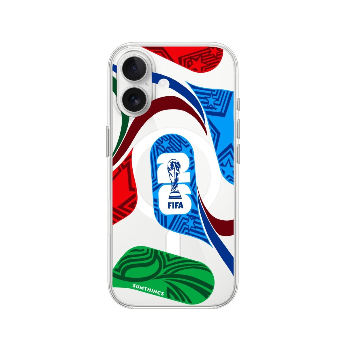 iPhone World Cup Ball Clear Magsafe Telefon Kılıfı - Sumthincs