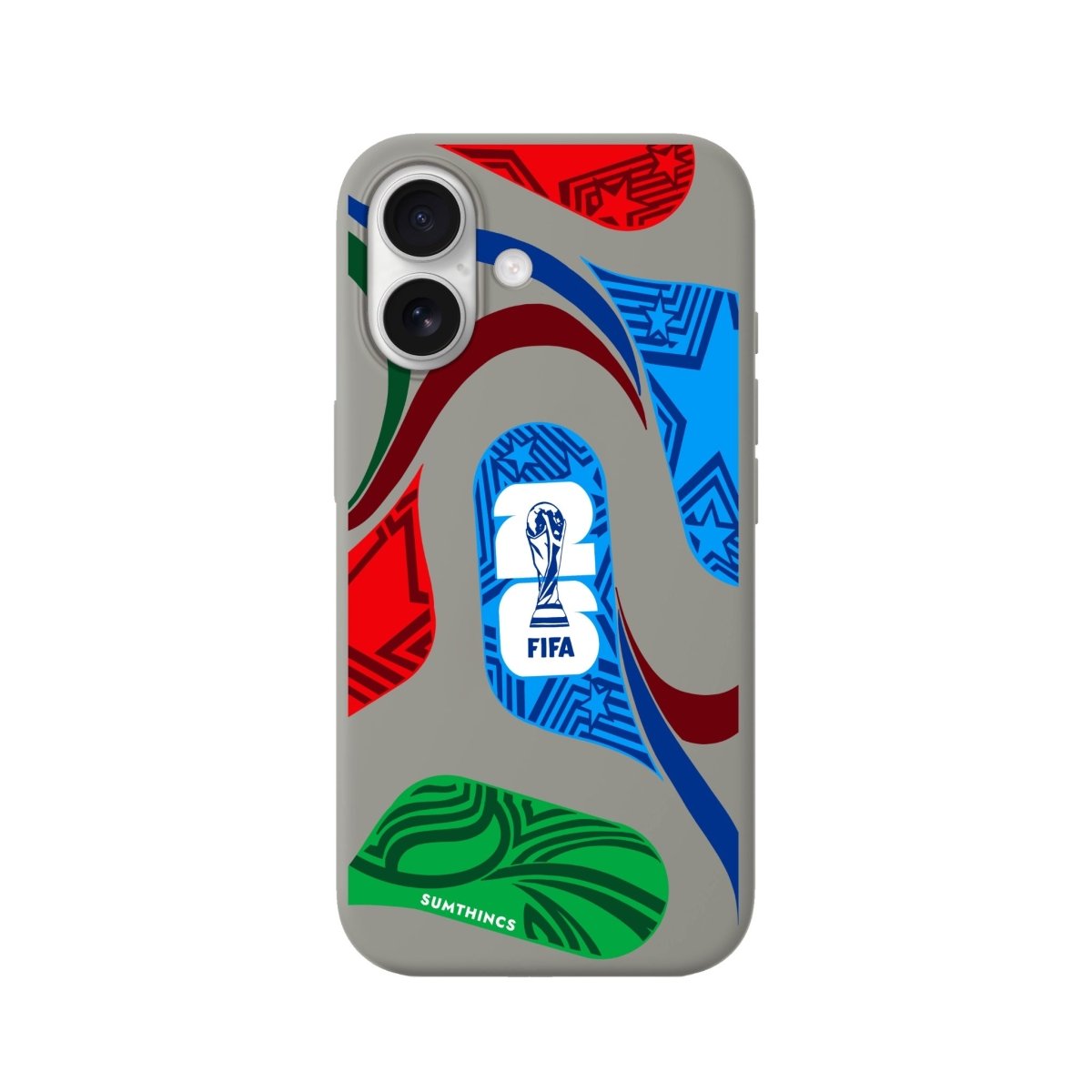 iPhone World Cup Ball Premium Telefon Kılıfı Gri - Sumthincs