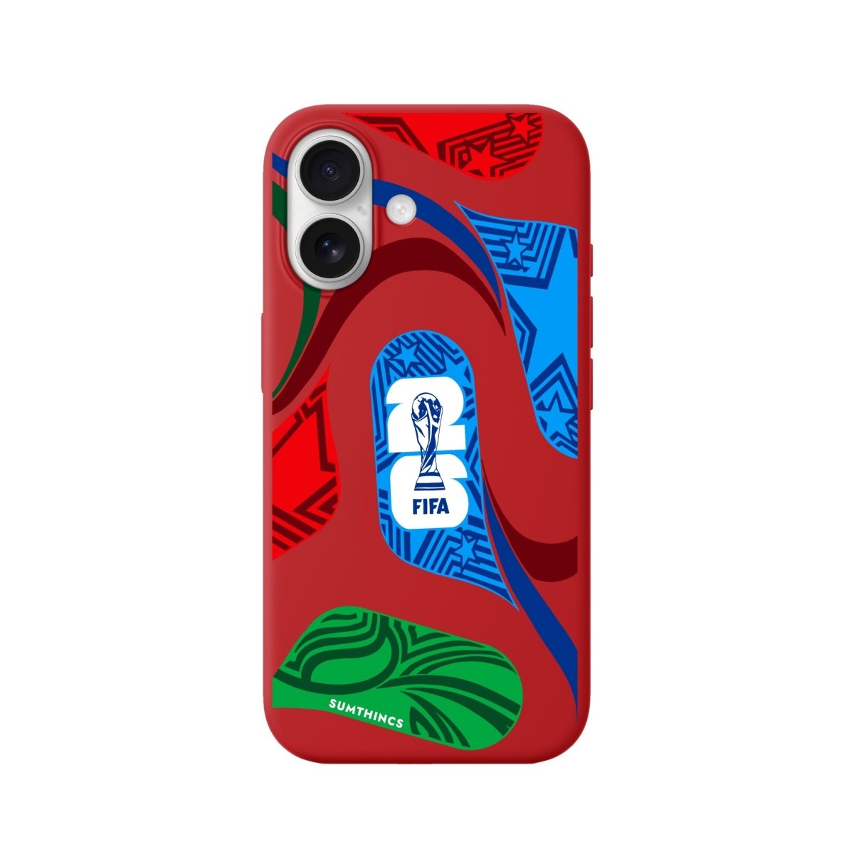 iPhone World Cup Ball Premium Telefon Kılıfı Kırmızı - Sumthincs