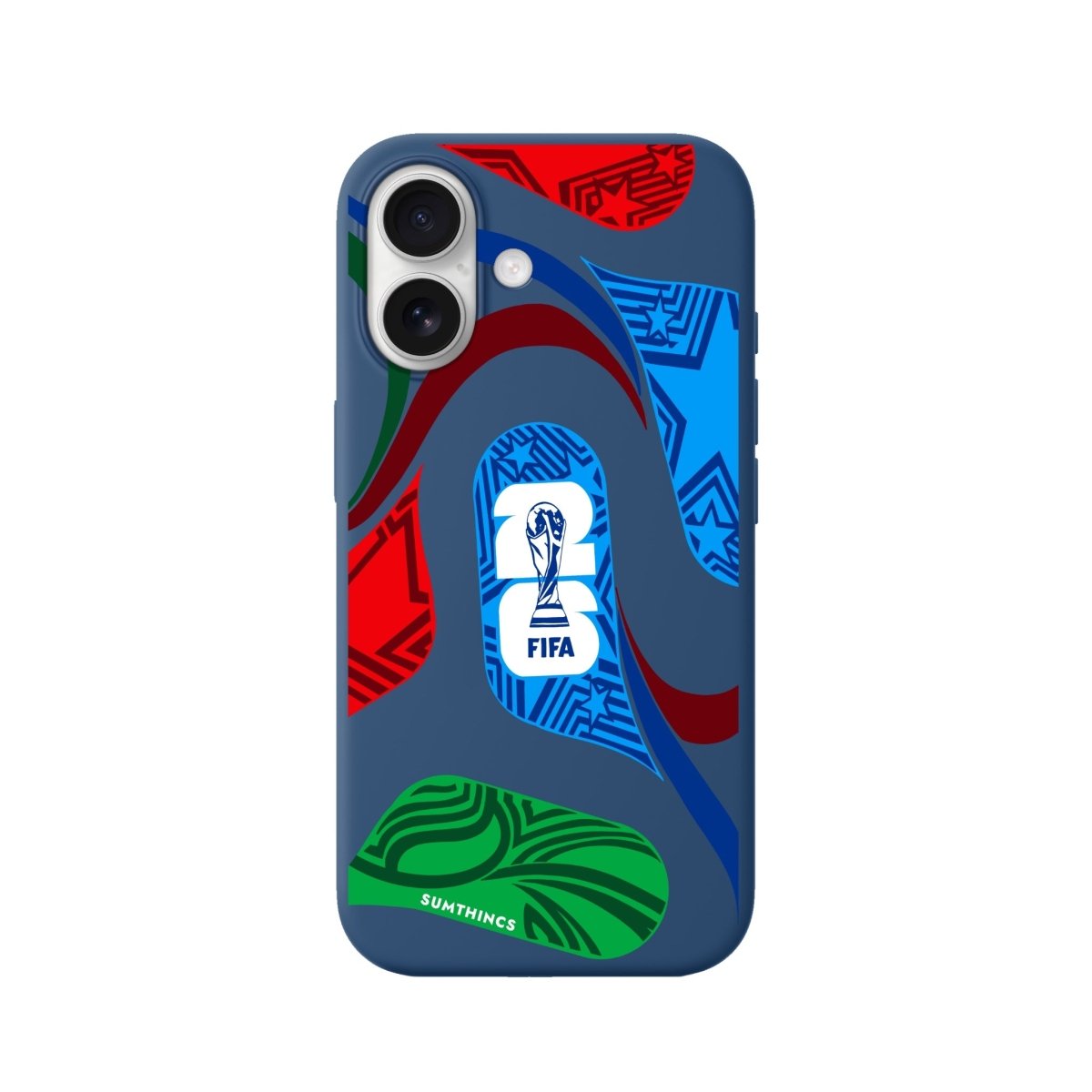 iPhone World Cup Ball Premium Telefon Kılıfı Pasifik Mavi - Sumthincs