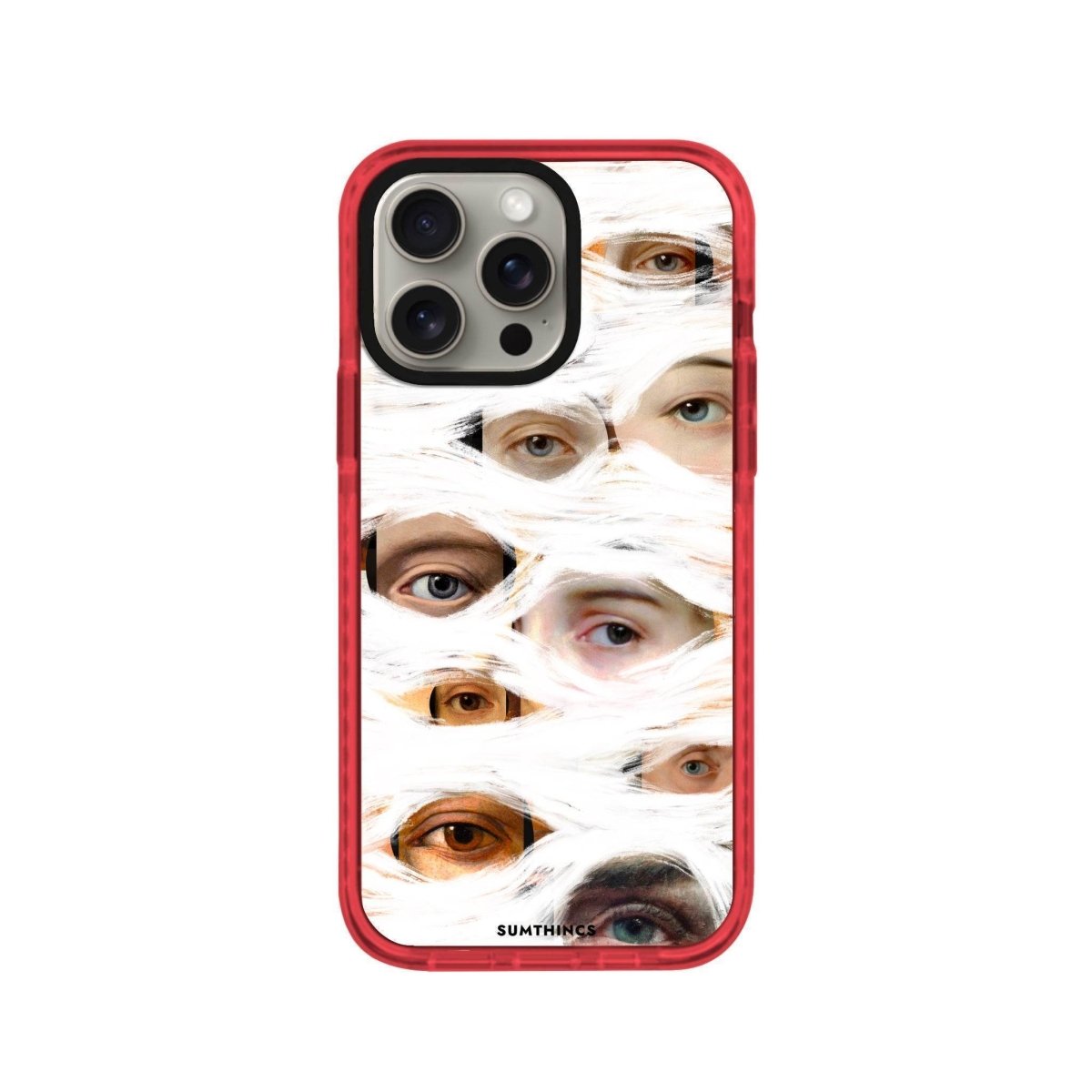 iPhone XR All Eyes On Me Procase Şeffaf Telefon Kılıfı Kırmızı - SUMTHINCS