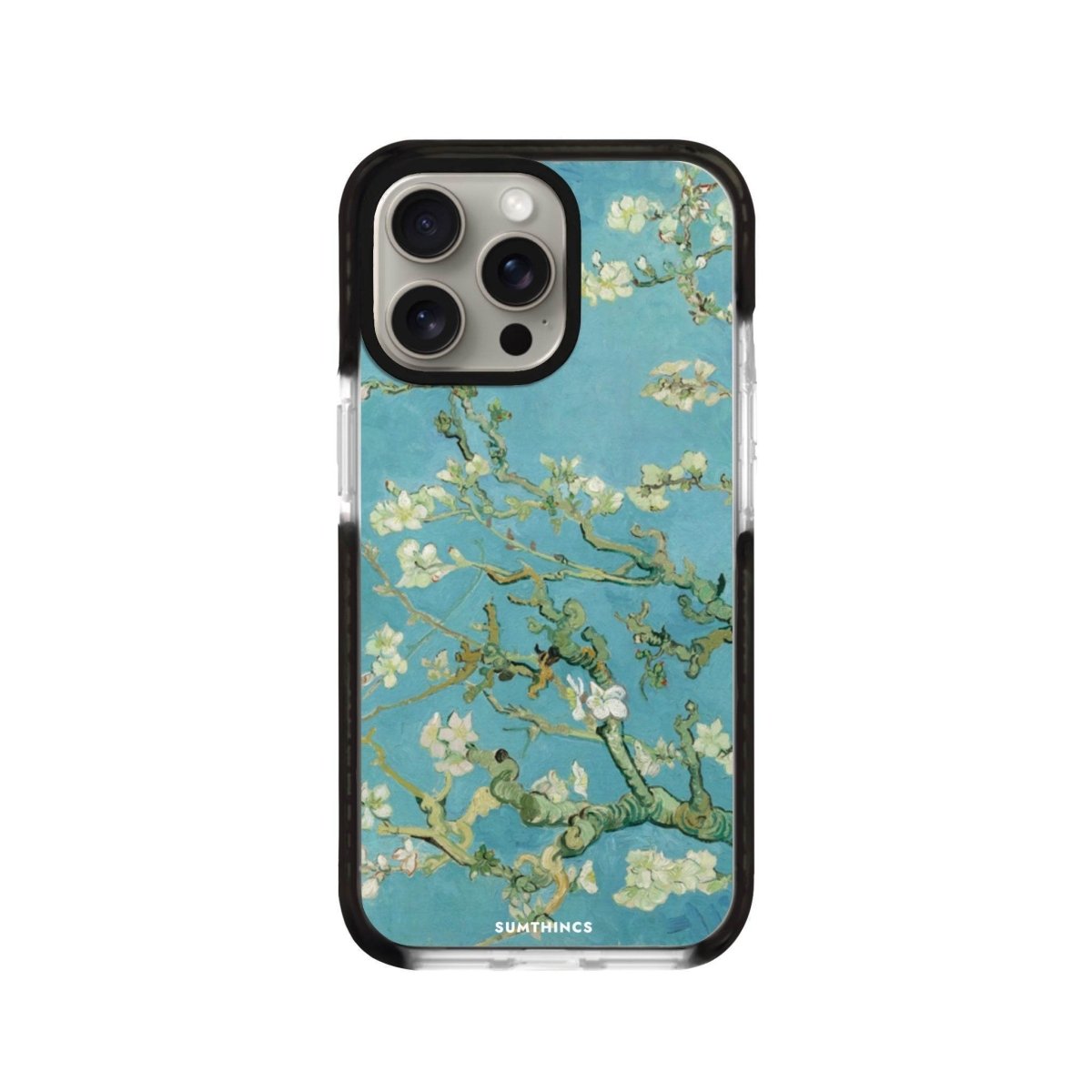 iPhone XR Almond Blossoms Procase Şeffaf Telefon Kılıfı Siyah Şeffaf - SUMTHINCS