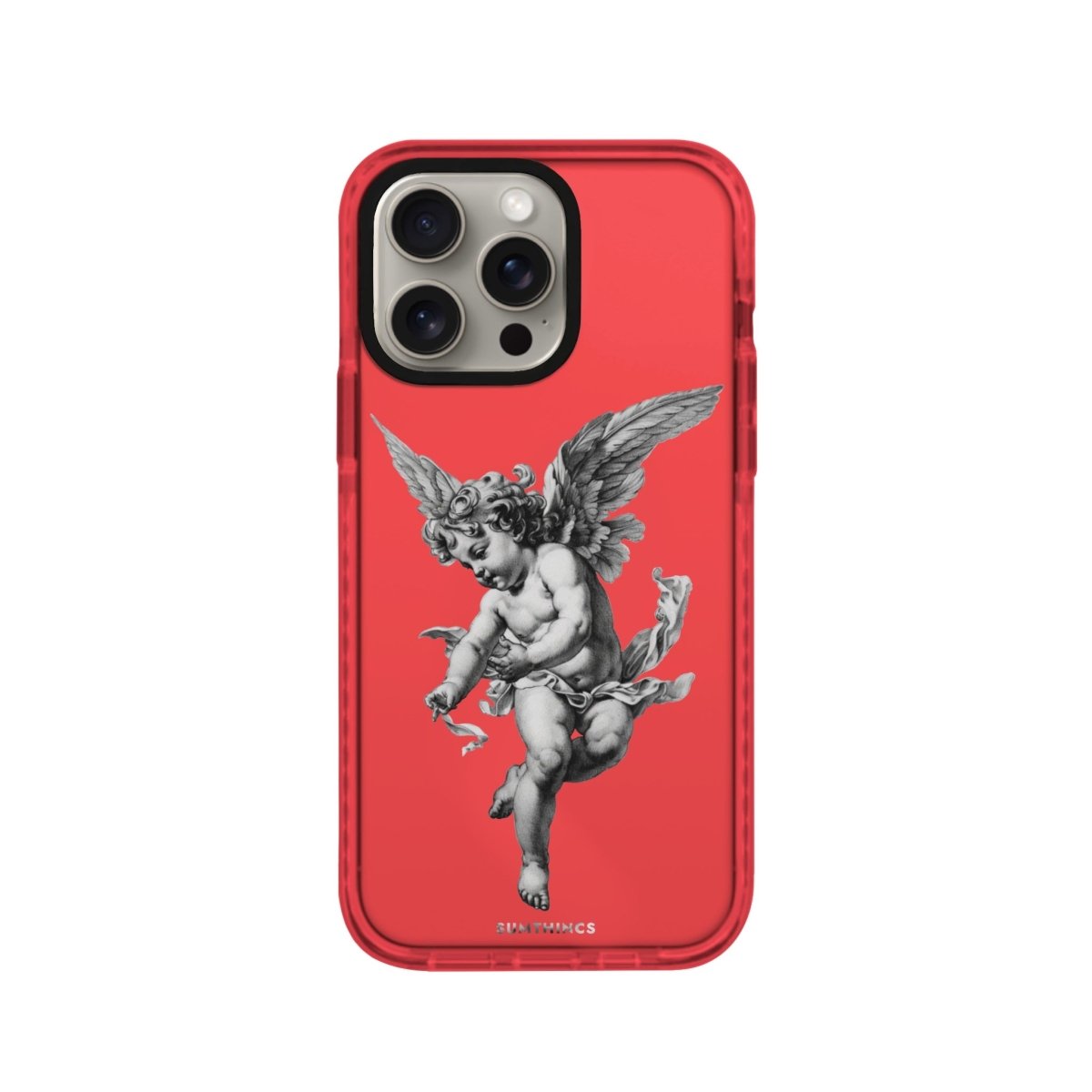 iPhone XR Angel Procase Şeffaf Telefon Kılıfı Kırmızı - SUMTHINCS
