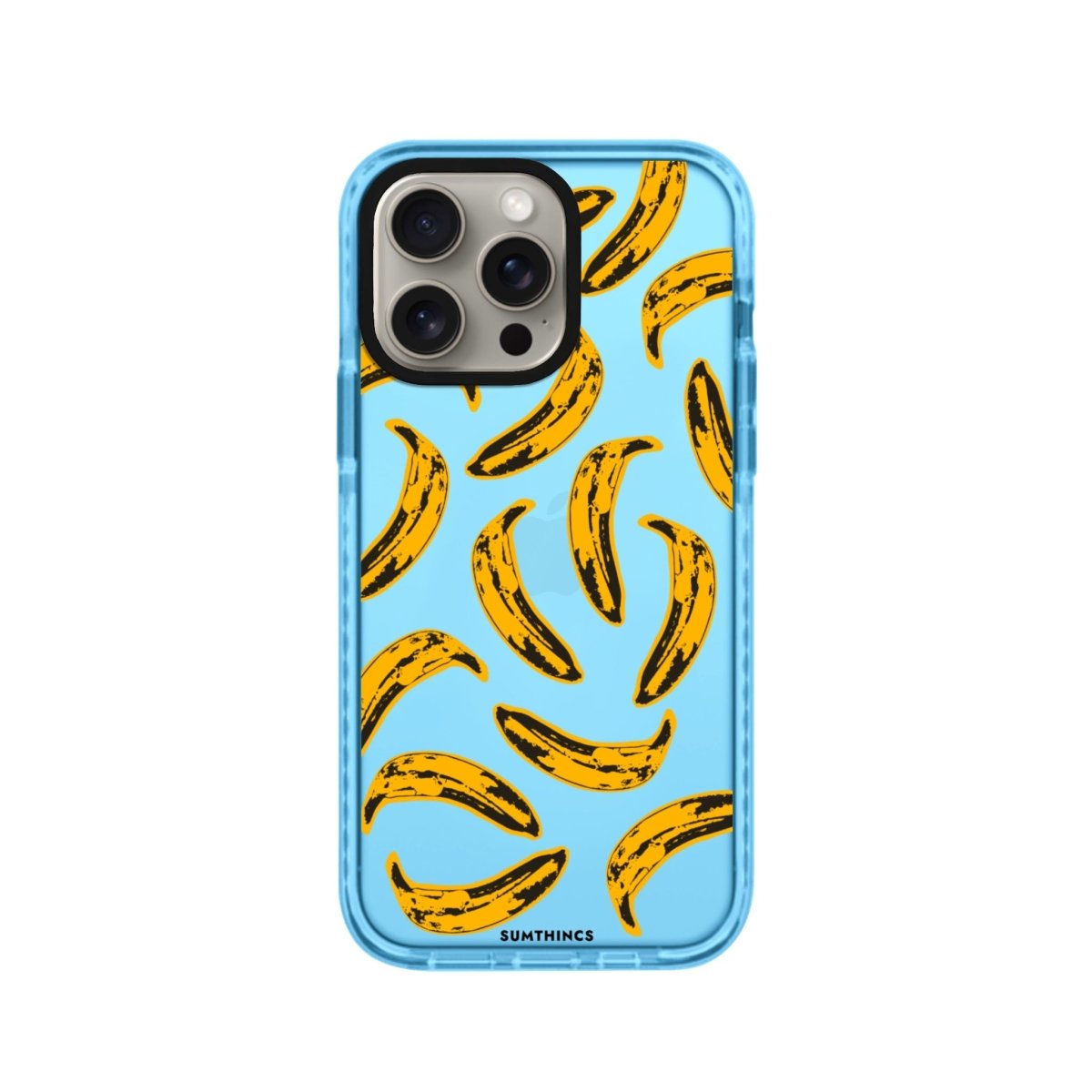 iPhone XR Banana Procase Şeffaf Telefon Kılıfı Mavi - SUMTHINCS